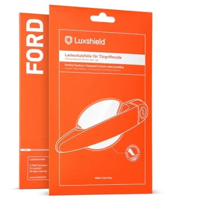 Abbildung von Luxshield Auto Türgriff Schutzfolie Griffmulde für Ford S Max 2 (II) I 2015 2024 Kratzschutz, Lackschutzfolie Transparent glänzend