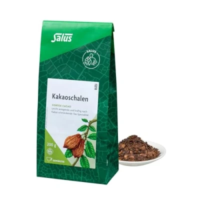 Abbildung von Salus Kakaoschalen Tee 1x 200 g Beutel lose Kräutertee Cortex cacao leicht anregend kräftig nach Kakao schmeckende Spezialität bio