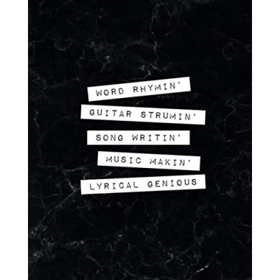 Abbildung von Songwriter’s Journal &amp; Notebook: Write Song Lyric, Hook, Title and Rhyme Ideas: with Guitar Chords, Tablature Staff Paper for Songwriting Manuscript Compositions (How to Songs, Band 1)