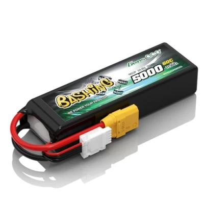 Abbildung von Gens Ace 4S LiPo Akku 14.8V 60C 5000mAh mit XT90 Steck Bashing Batterie für RC Auto, Flugzeug, Hubschrauber, Hobby