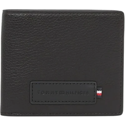 Abbildung von Tommy Hilfiger Herren Geldbeutel Premium Mini Wallet aus Leder, Schwarz (Black), Einheitsgröße