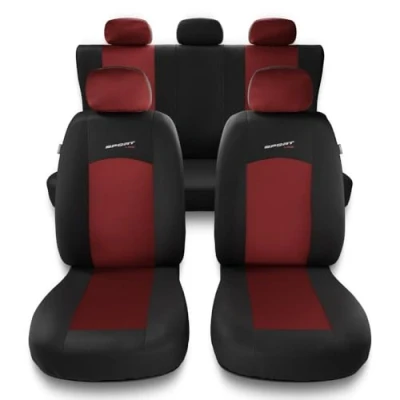 Abbildung von Mossa Universal Sitzbezüge Auto kompatibel mit Citroen C3 I, II, III (2002 2019) Autositzbezüge Schonbezüge für Autositze S RD