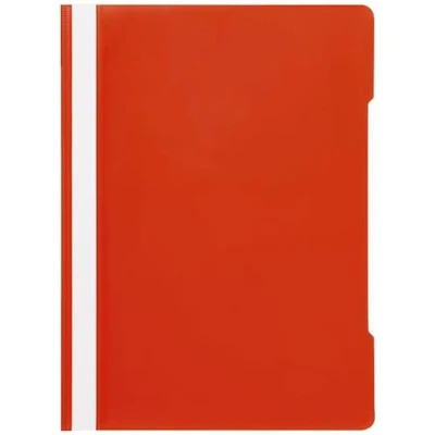 Abbildung von Conipa® 25 x Schnellhefter Rot DIN A4 (Set) mit Beschriftungsfeld PP Kunststoff (Plastik) Hefter &amp; Mappe für Schule Büro (stabil) Heft Mappen Organisation (PVC frei) transparentes Deckblatt