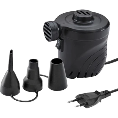 Abbildung von High Peak 49715 Elektropumpe 230V, E pumpe, 3 extra Ventile, stark, Schwarz