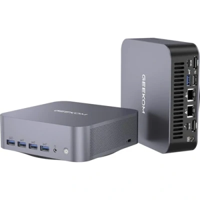 Abbildung von GEEKOM AI Mini PC GT1 Mega Intel Core U9 185H,16 Kerne 22 Threads, Bis zu 5.1GHz, 2.5Gbps Dualer LAN Port, Windows 11 Pro 32GB DDR5+2TB SSD mit WiFi 7, Real time AR, Vier 4K Displays, BT5.4