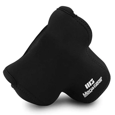 Abbildung von MegaGear MG1036 Canon EOS M50, M5 (15 45) Ultraleichte Kameratasche aus Neopren Schwarz