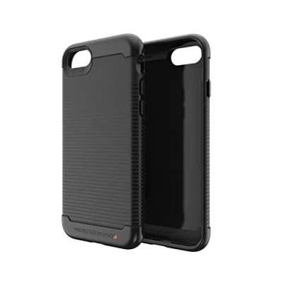 Abbildung von Apple iPhone 6 Hülle Silikon Gear4 Soft Case/Backcover Handyhülle Schwarz Shockproof/Stoßfest