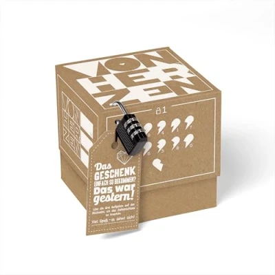 Abbildung von SURPRISA Geschenkbox Geschenke als Rätsel individuelle Geldgeschenke, Personalisierte Geschenkideen / Das Geschenk einfach so war gestern!