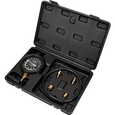 Abbildung von Yato Profi Vakuumtester Unterdruck Tester Set 9 TLG, ideal für Benzinpumpen, Vergasersystem usw, Vakuum Druck Messer Überdruck Kompressionstester
