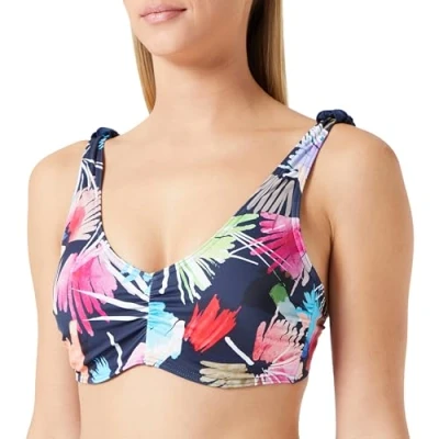 Abbildung von Firefly Muriel Tankini Oberteil Navy Dark/Flower 46