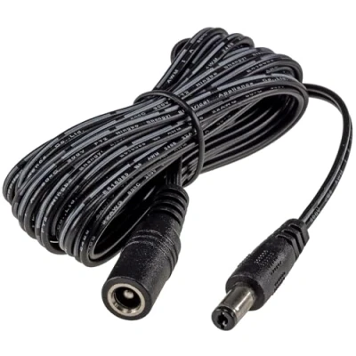 Abbildung von Verlängerungskabel für Netzteile 3m I 5,5mm / 2,1mm Stecker Netzteil Ladegerät Niedervolt universal einsetzbar LED Stripe Reader Lampen Leuchten