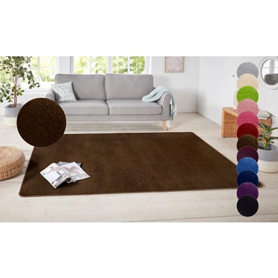 Abbildung von HANSE Home Teppich &quot;Shashi&quot;, rechteckig, Kurzflor, Unifarben, Teppich, Weich, Esszimmer, Kinderzimmer, Flur