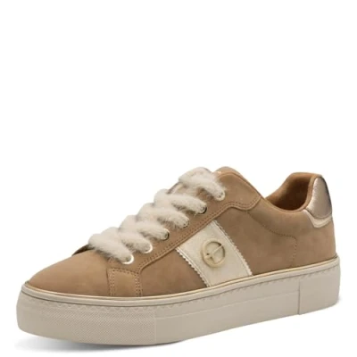 Abbildung von Tamaris Damen 1 23724 42 Sneaker, Camel Suede, 41 EU