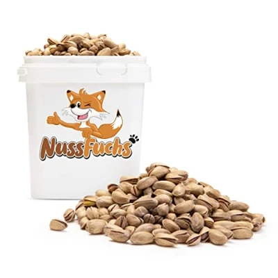 Abbildung von Pistazien Pistazienkerne geröstet &amp; gesalzen 2,5kg mit Schale knackige Kerne intensiv nussigen Aroma ganze vegan ungeschwefelt 100% Natural aus Kalifornien (2,5kg)
