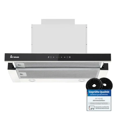 Abbildung von KKT KOLBE Unterbauhaube Dunstabzugshaube 60cm TEL500 TEL500, / Weiß LED Touch und Gestensteuerung Abluft Umluft