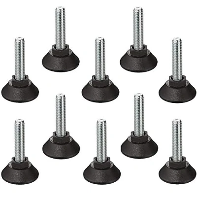 Abbildung von GedoTec Regulierschrauben Tisch Möbelschraube für Möbelfüße M10 x 50 mm Verstellschrauben Stahl verzinkt Stellschrauben 500 kg Tragkraft Made IN Germany 10 Stück Stellfüße verstellbar