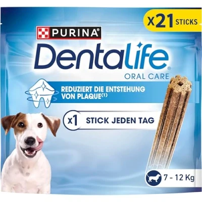 Abbildung von Dentalife PURINA Zahnpflege Snacks im Maxipack für Kleine bis Große Hunde, Reduziert Zahnsteinbildung, 5 x 345 g