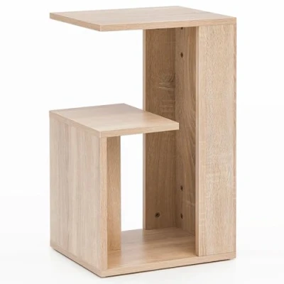 Abbildung von FINEBUY Beistelltisch SuVa13503_1 (35x29,5x60cm Holz Sonoma, Design Anstelltisch Sofa), Kleiner Wohnzimmertisch, Sofatisch Modern