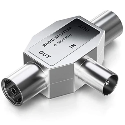 Abbildung von deleyCON Radio Antennen Verteiler Zweitgeräte Splitter Kabel Adapter TV