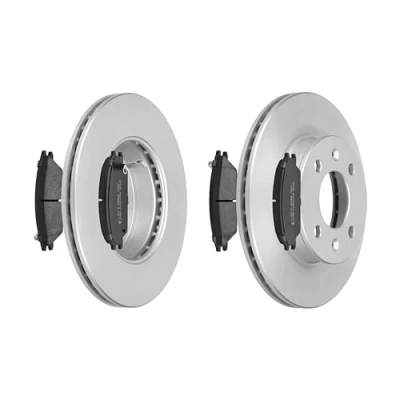 Abbildung von F.BECKER_LINE BREMSSCHEIBEN Ø241MM + BREMSBELÄGE VORNE FÜR HYUNDAI GETZ