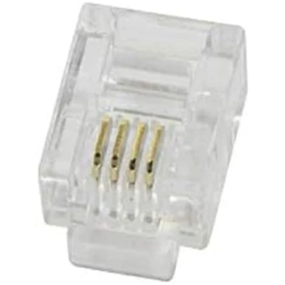 Abbildung von LogiLink Professional MP0018 RJ11 Stecker für Flachbandkabel Ungeschirmt, 100er Pack