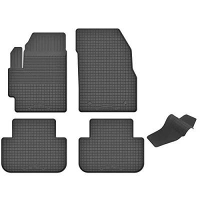 Abbildung von Gummimatten mit Tunnel kompatibel Mitsubishi Outlander II 2007 2012 ideal angepasst 5 Teile EIN Set