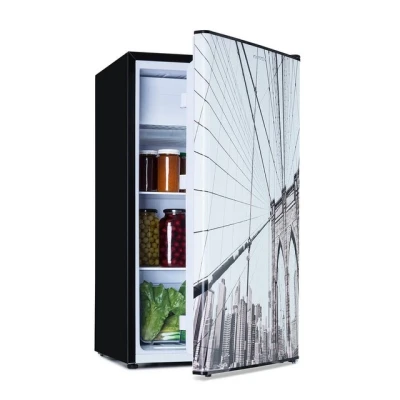 Abbildung von Klarstein Kühl /Gefrierkombination HEA20 CoolCity 90 E 10045805, 44.5 cm hoch, 48 breit, Bier Hausbar Getränkekühlschrank Hotel Mini Fridge