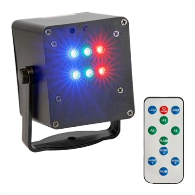 Abbildung von Ibiza TINYLED RGB Strobe LED Lichteffekt Kasten Effekt 6 x 1W Batteriebetrieben Festliche Atmosphäre