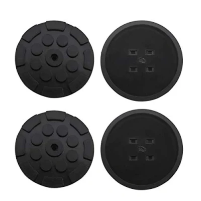 Abbildung von OTOTEC Gummi Armpolster, 11 mm Lochdurchmesser, universal, schwarz, Wagenheber, Gummi, runde Pads, 120 x 17 mm, für Auto, LKW, Hebebühne, Zubehör, 4 Stück