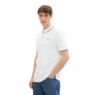 Abbildung von TOM Tailor Denim Poloshirt white, Herren, Größe: XXL, White