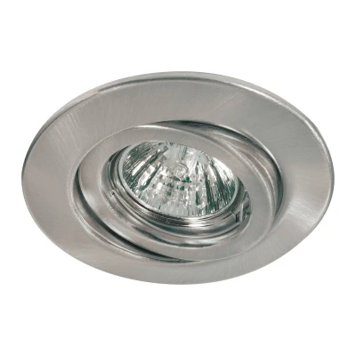 Abbildung von Paulmann 98878 LED Einbauleuchte Premium Line 230V Einbaustrahler Eisen gebürstet Spot schwenkbar Deckeneinbauleuchte GU10 max. 1x50W Einbaulicht 230V, Silber