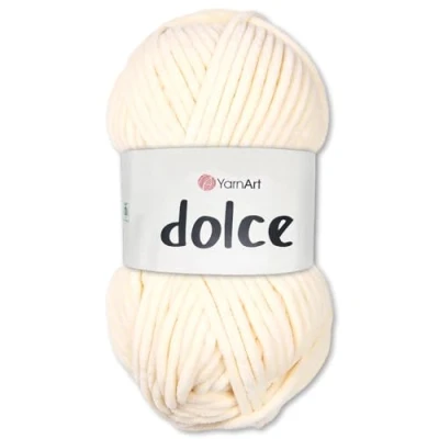 Abbildung von Frida&#039;s Wollhaus YarnArt 100 g Dolce Chenille Wolle Garn Stricken Häkeln Amigurumi 64 Farben (783 Hellgelb)