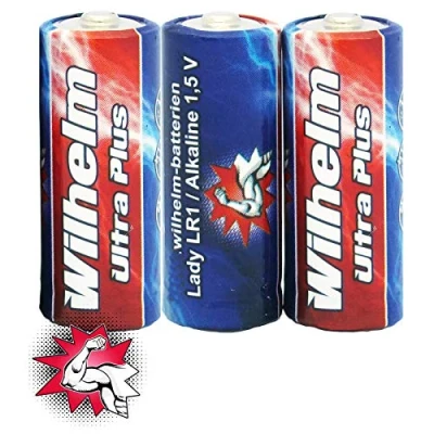 Abbildung von 3 x WILHELM Lady N LR1 MN9100 4001 910A 1,5V Batterien