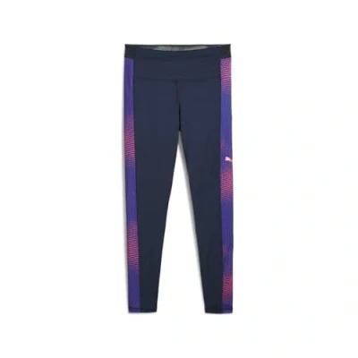 Abbildung von Puma Individualblaze Tights, Damen, Größe: Small, Club navy/dark amethyst
