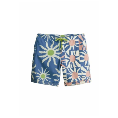 Abbildung von Desigual Herren Bañador_calipso Board Shorts, Blau, XL EU