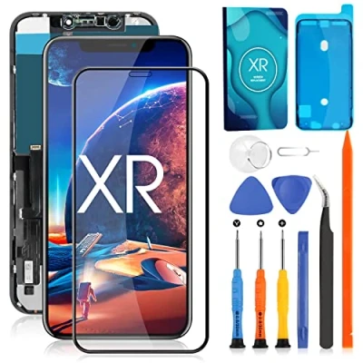 Abbildung von Bildschirm Ersatz für iPhone XR LCD Display 6,1 Zoll Digitizer Touchscreen Glas Assembly mit Reparatursatz A1984, A2105, A2106, A2107