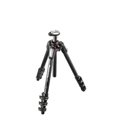 Abbildung von Manfrotto Carbon Stativ mit 4 Segmenten, Kamerastativ, Fotozubehör, Reisestativ für Content Creation, Professionelle Fotografie