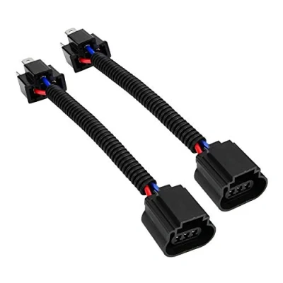 Abbildung von 2 stücke H13 Stecker adapter, Auto Pigtail Kabelbaumadapter, Kabelbaum Adapter H4 auf Buchse