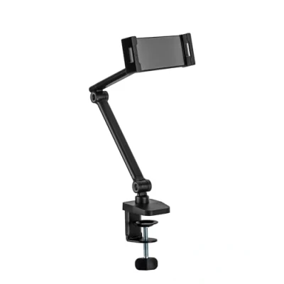 Abbildung von InLine Tablet Halterung mit Tischklemme, Zweiteiliger Arm, höhenverstellbar, universal, bis 12,9&quot;, für iPad Pro, Air, Mini, Samsung Tab, Huawei und weitere, schwarz, 55721S