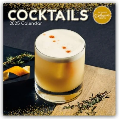 Abbildung von Cocktails 2025 16 Monatskalender: Original The Gifted Stationery Co. Ltd [Mehrsprachig] [Kalender] (Wall Kalender)