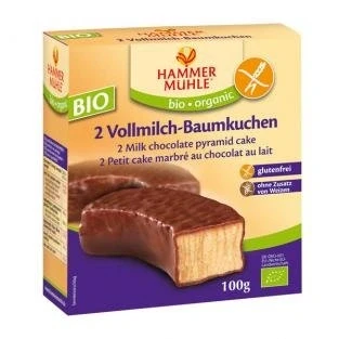 Abbildung von Hammermühle bio Vollmilch Baumkuchenringe glutenfrei 2 Stück 100 g 8er Pack