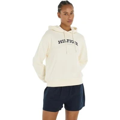 Abbildung von Tommy Hilfiger Hoodie &quot;REG MONOTYPE FLOCK HOODIE&quot;, mit Logoschriftzug