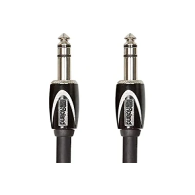 Abbildung von Roland Black Serie Stereo Verbindungskabel 6,3 mm TRS Klinkenstecker, Länge: 1m RCC 3 TRTR