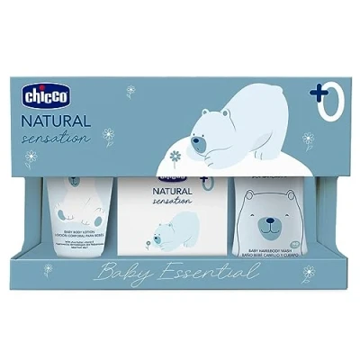 Abbildung von CHICCO NATURAL SENSATION SET 3: 1 SCHAMPOO &amp; KÖRPERBAD OHNE TRÄNEN 200 ML, KÖRPERLOTION 150 DUFTWASSER100 ML