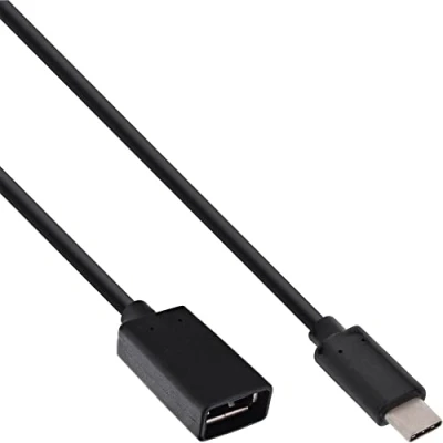 Abbildung von InLine 35800 USB 3.1 OTG Adapterkabel, Typ C Stecker an A Buchse, 0,15m