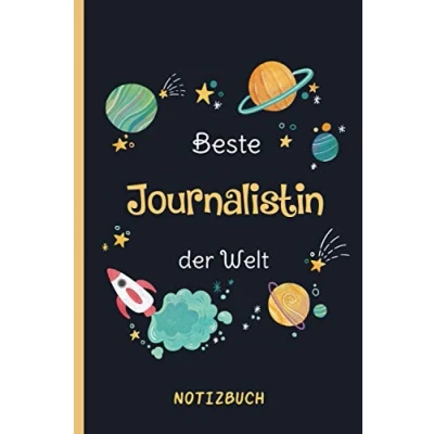 Abbildung von Beste Journalistin der Welt: A5 Notizbuch als Geschenk für eine /punktiert Geschenke zum GeburtstagGeburtstagsgeschenk Kollegin