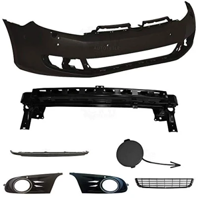 Abbildung von Set Stoßstange vorne +Träger+Zubehör VW Golf VI 6 5K Bj. 08 12 für PDC Löcher