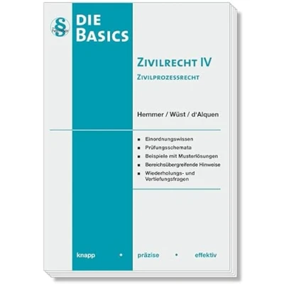 Abbildung von 11440 Basics Zivilrecht IV Zivilprozessrecht (ZPO): knapp präzise effektiv (Skripten Zivilrecht)
