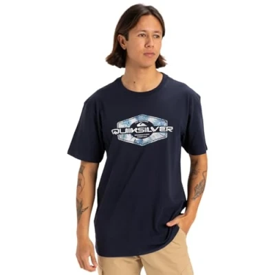 Abbildung von Quiksilver Herren Locked Up Ss T Shirt, Dunkles Marineblau, M