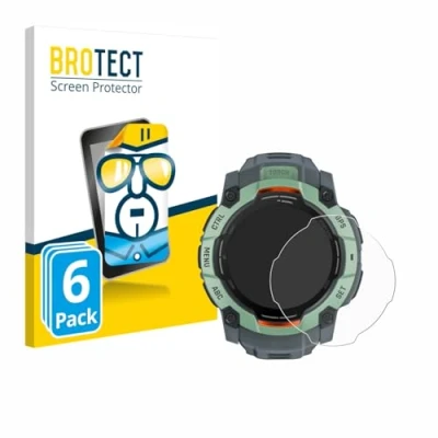 Abbildung von BROTECT (6 Stück Schutzfolie für Garmin Instinct 3 AMOLED (50 mm) Displayschutz Folie Ultra Klar